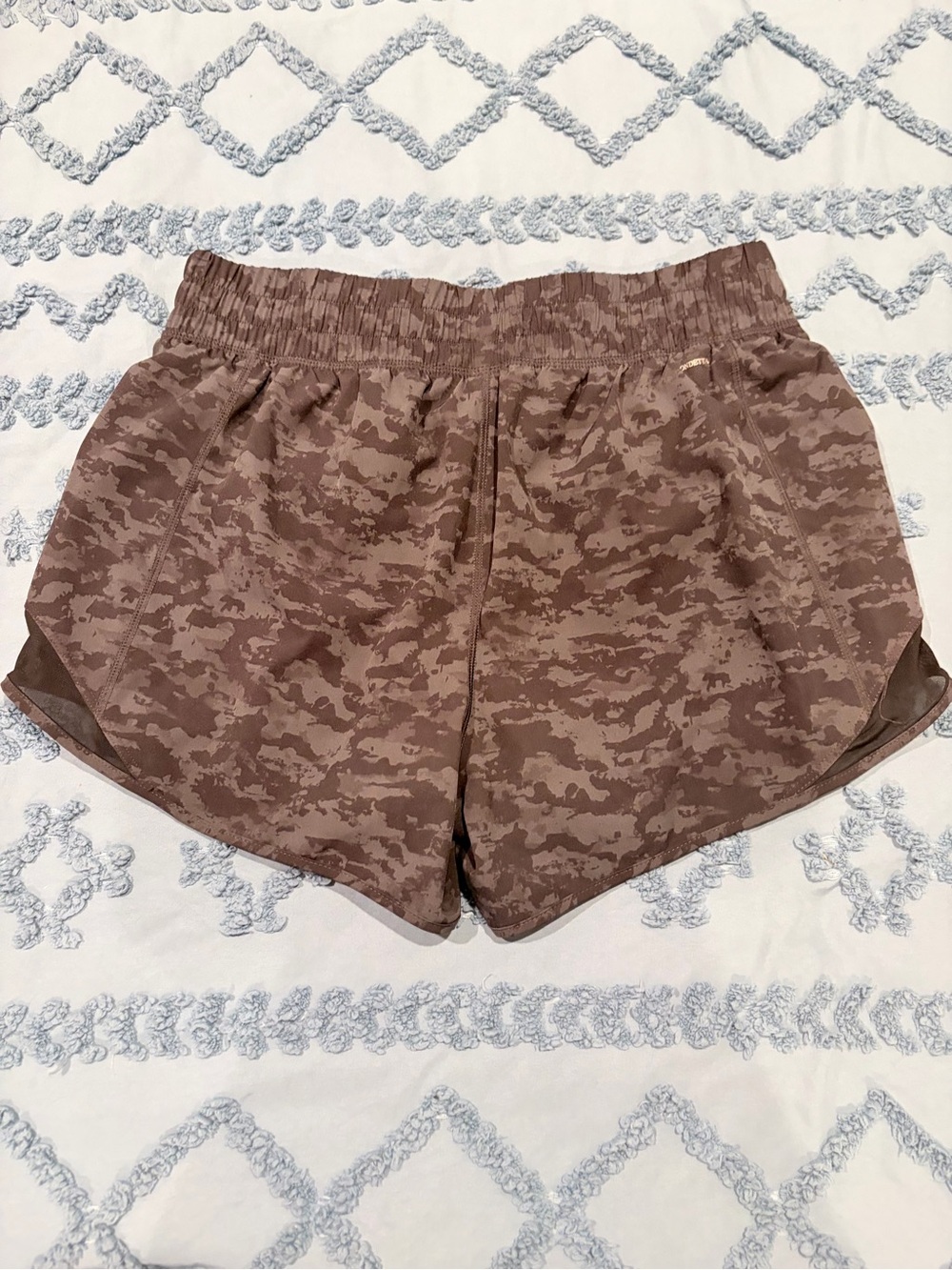 Women’s Black Camouflage Running Shorts - Picture 2 of 6